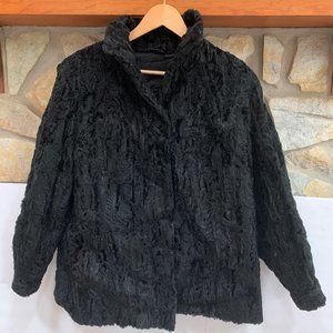 VTG 90's Authentic Astrakhan Lamb Fur Coat
